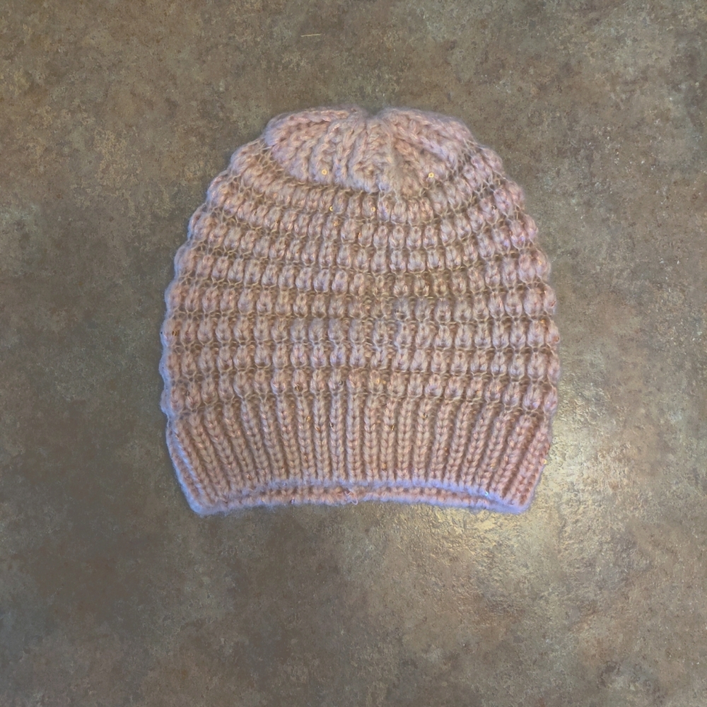 Pink Knitted Beanie